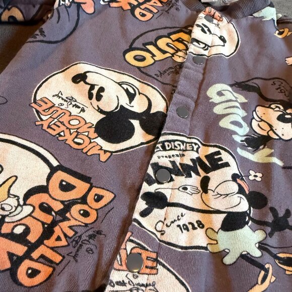 H&M x Disney Baby Donald Duck & Friends Cotton Snap Romper 6-9 M Mickey Mouse - Picture 5 of 5